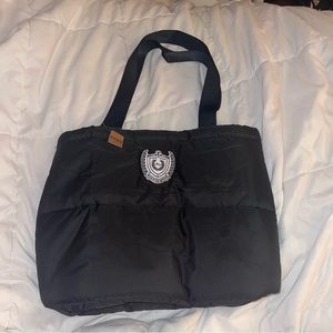 BRAND NEW Victoria’s Secret PINK Black Nylon Puffer Tote Bag